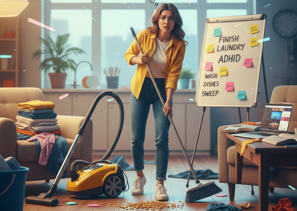 Why Cleaning Feels So Hard with ADHD