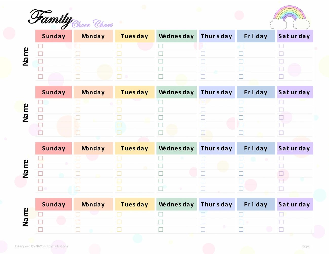 Create a Balanced Chore List